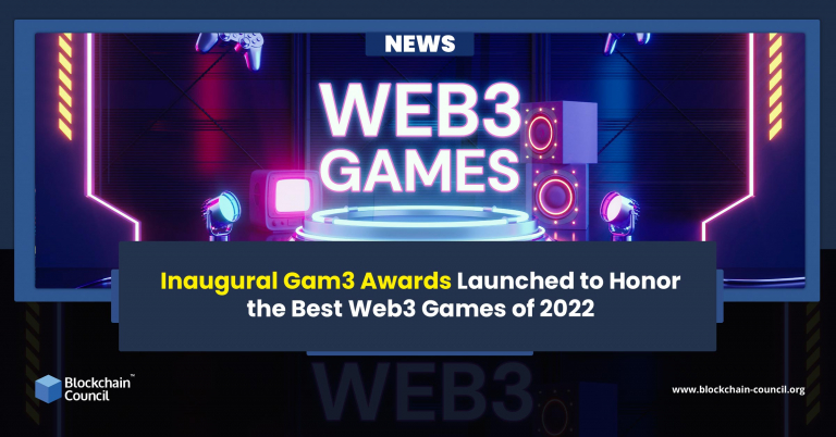 Inaugural Gam3 Awards Launched To Honor The Best Web3 Games Of 2022