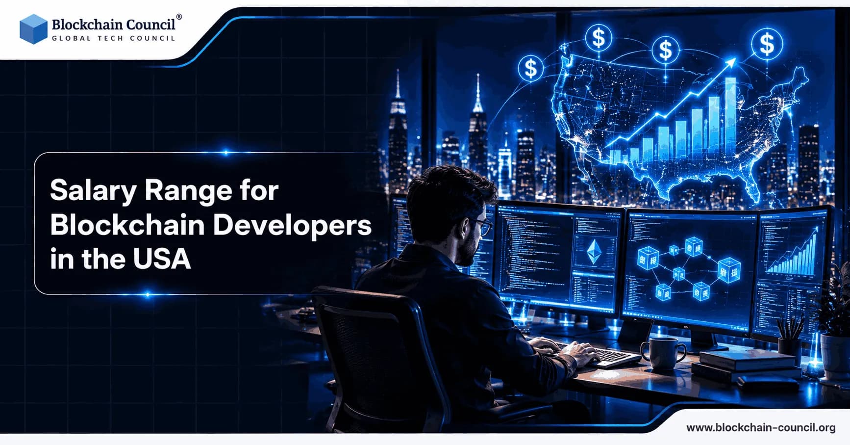 Salary for a Blockchain Developer in the USA