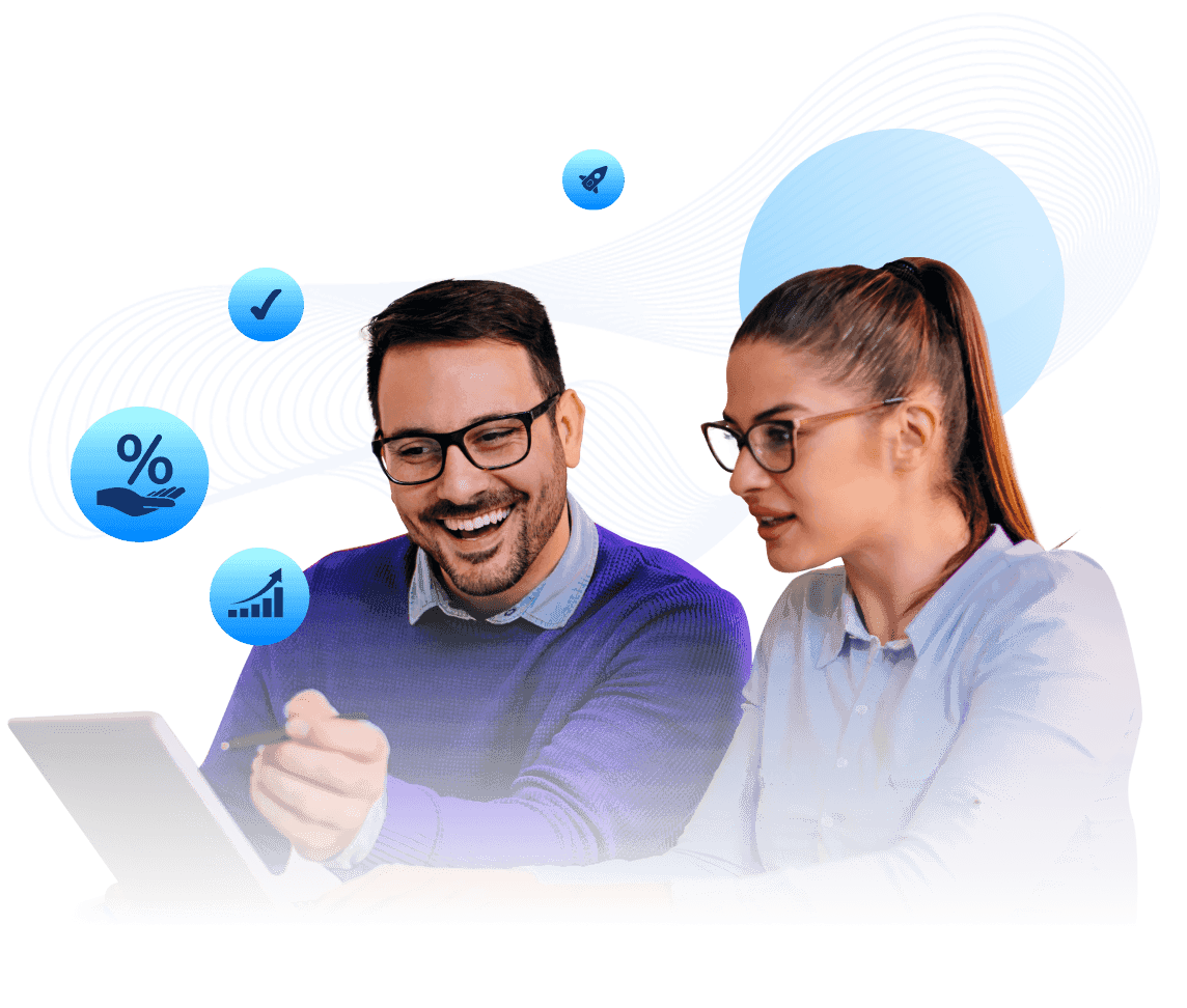 Content creator working on laptop