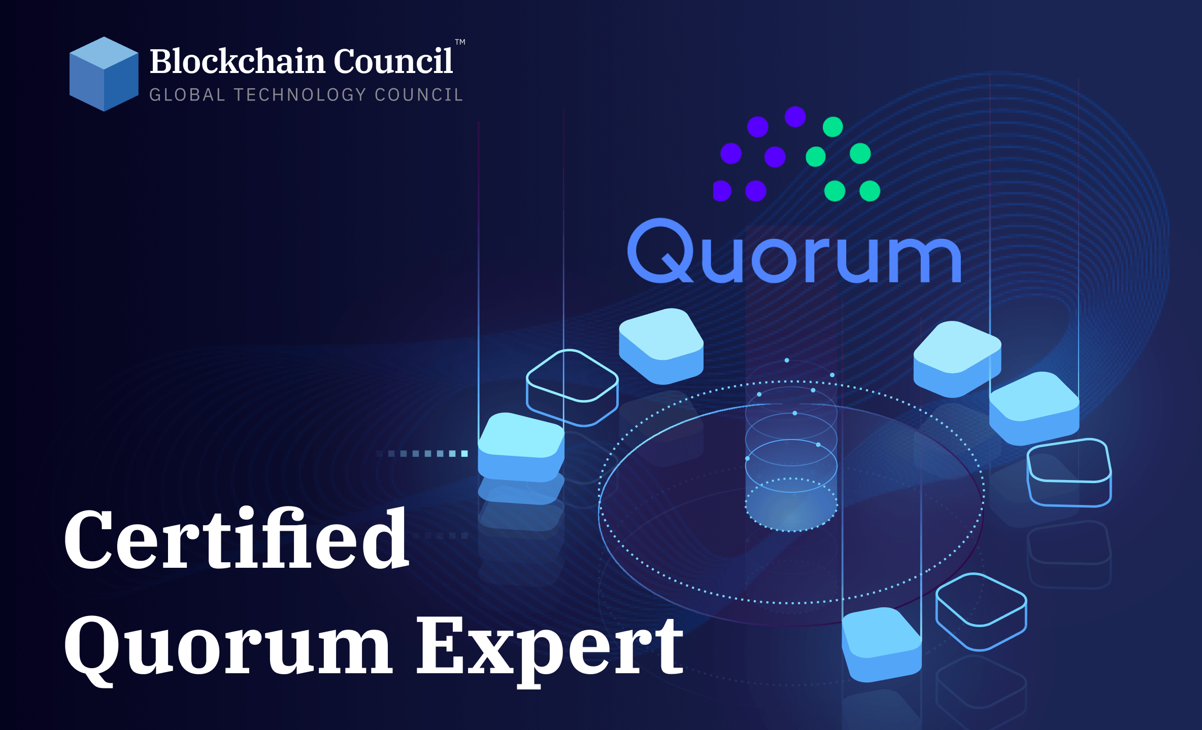 Professional holding blockchain certification