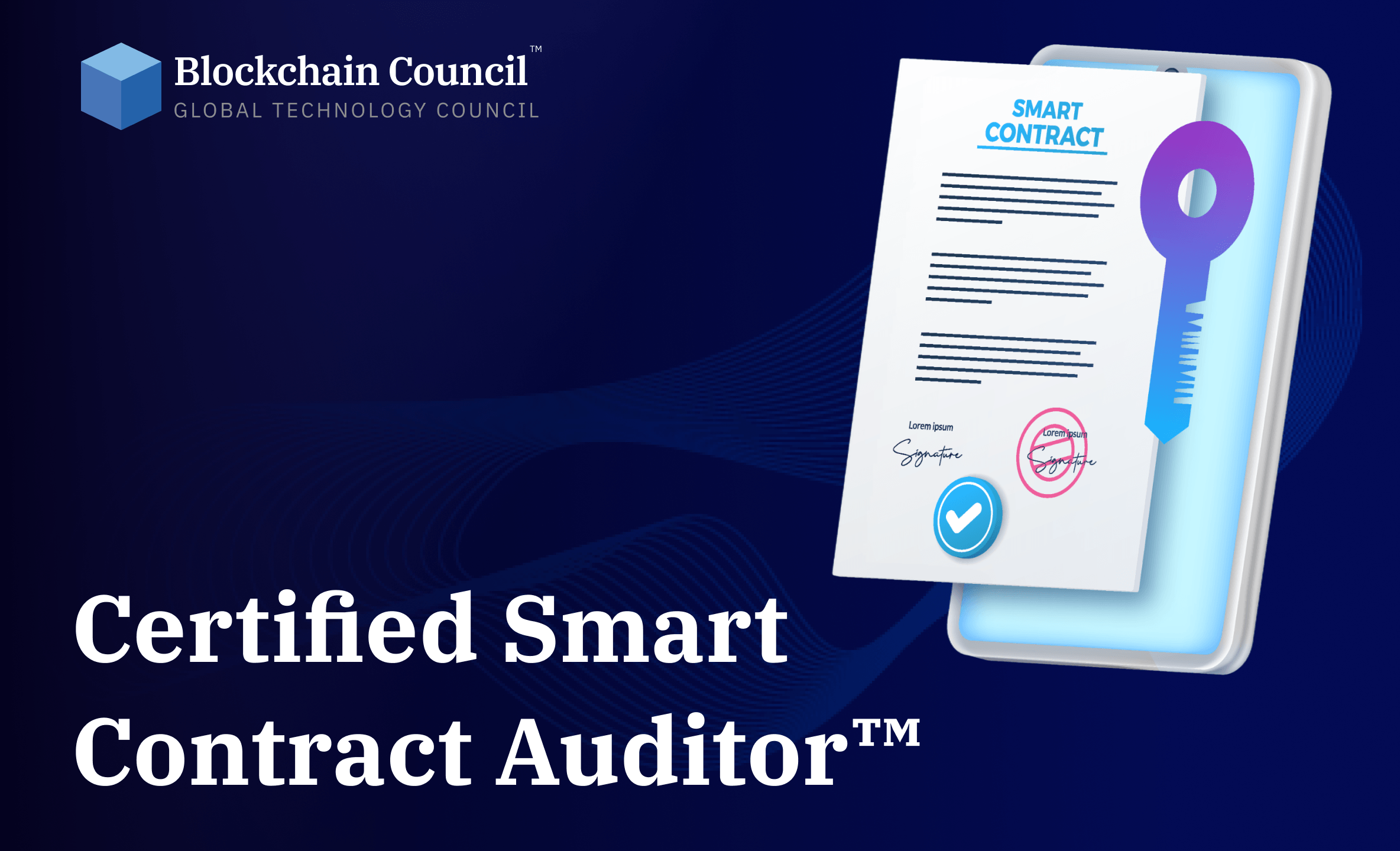 Professional holding blockchain certification