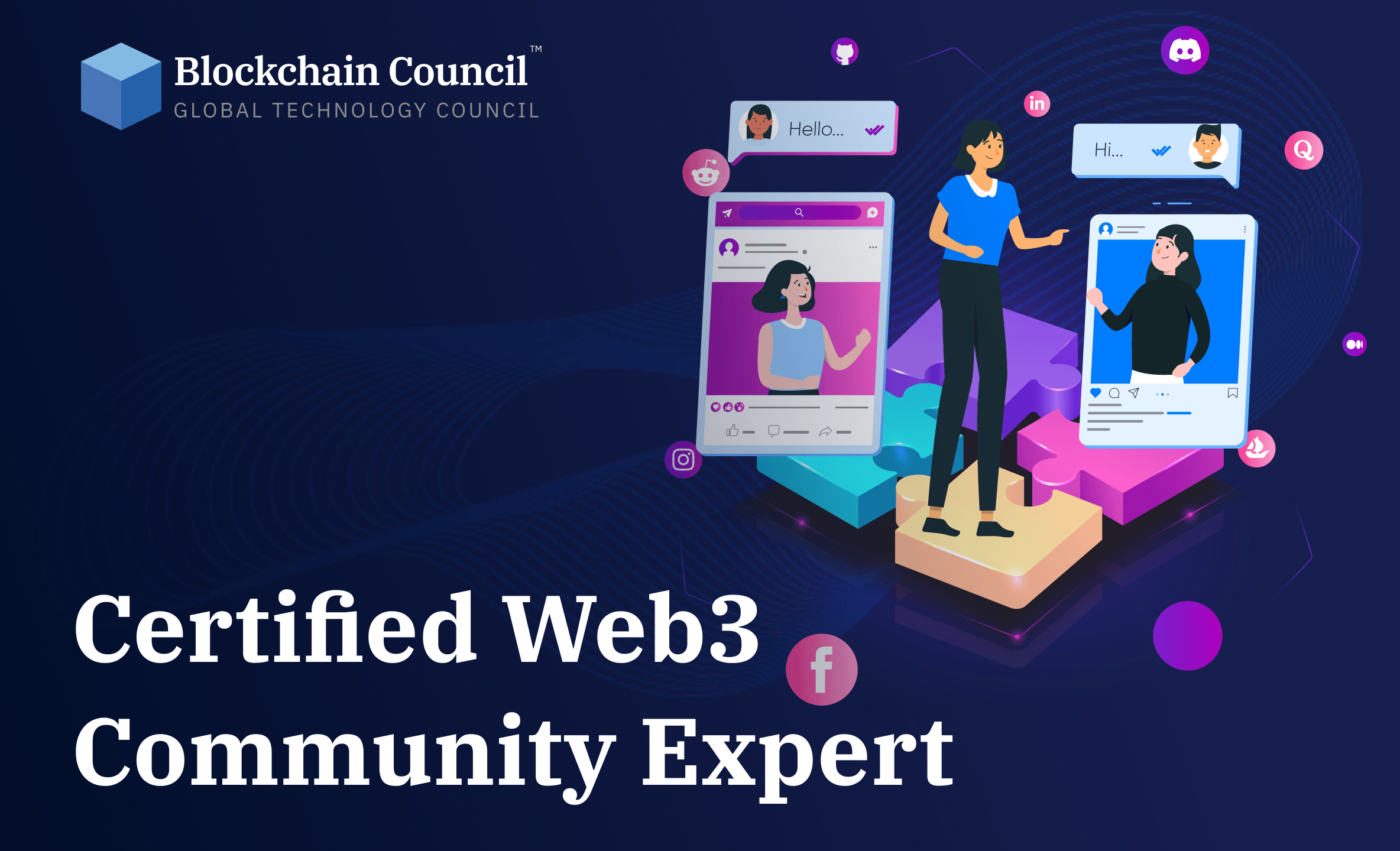 Professional holding blockchain certification