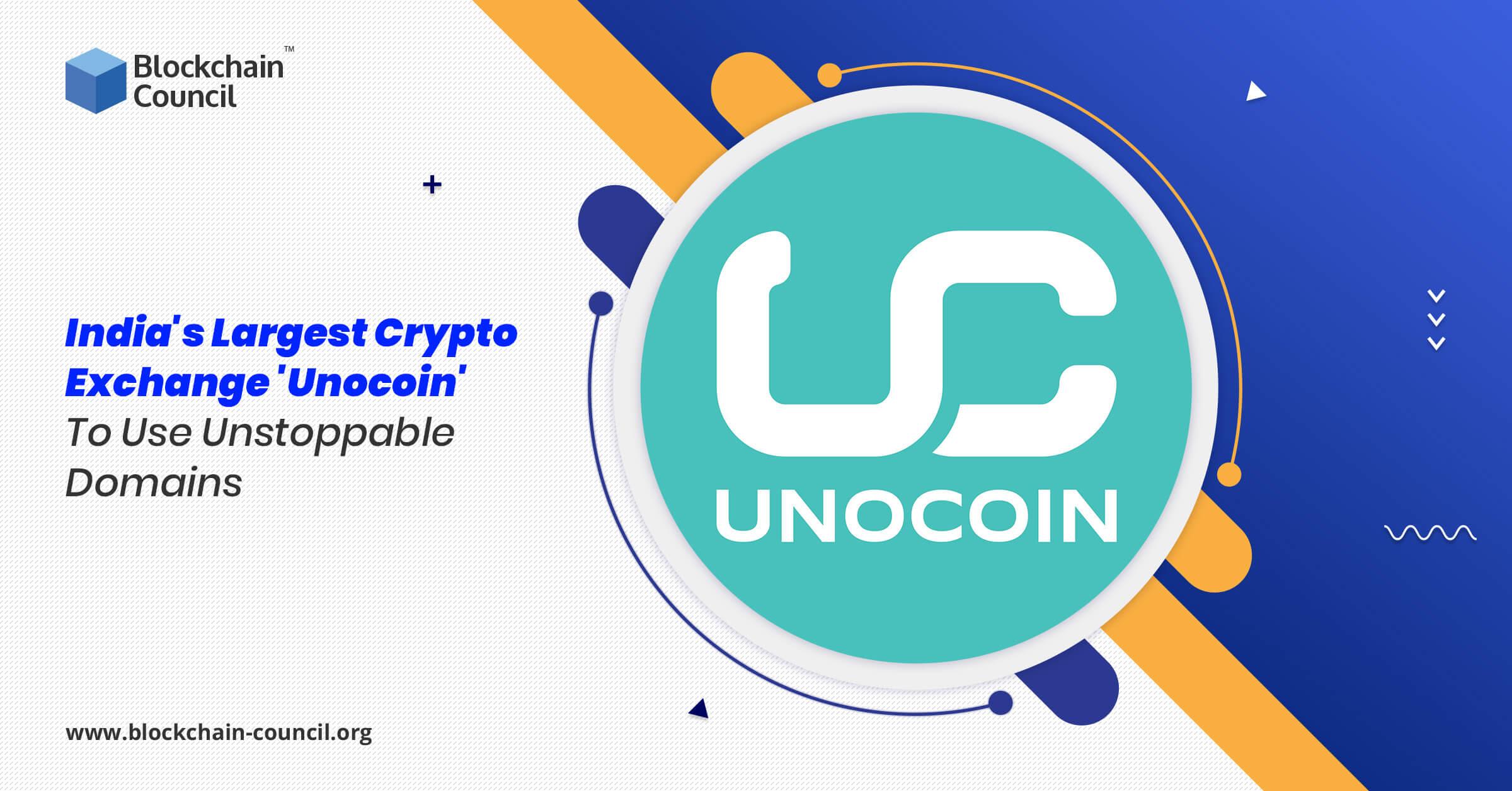 India's Largest Crypto Exchange 'Unocoin' To Use ...