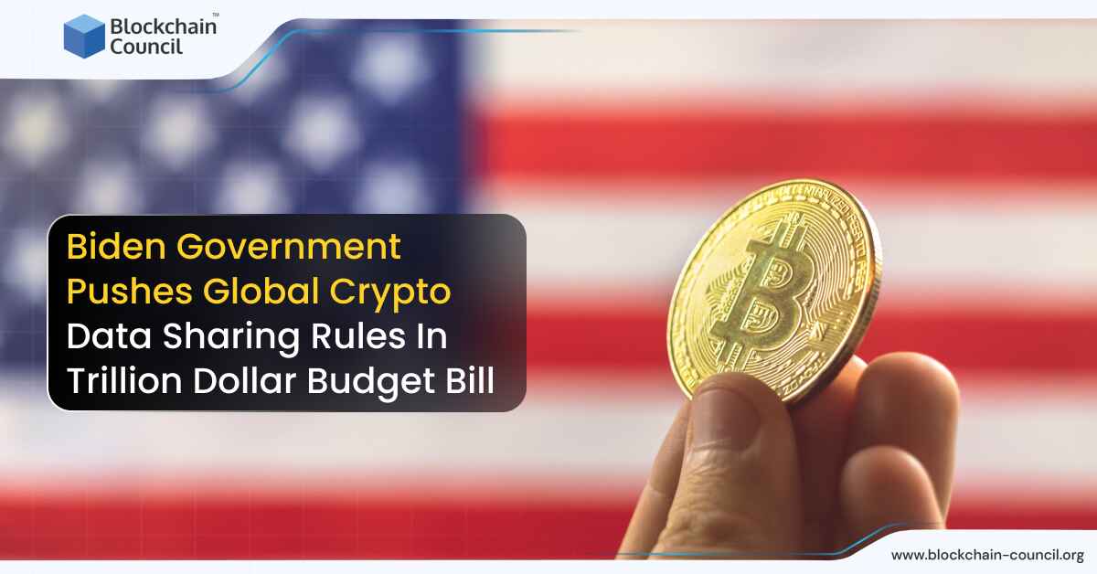 Biden Government Pushes Global Crypto Data Sharing Rules In Trillion Dollar Budget Bill