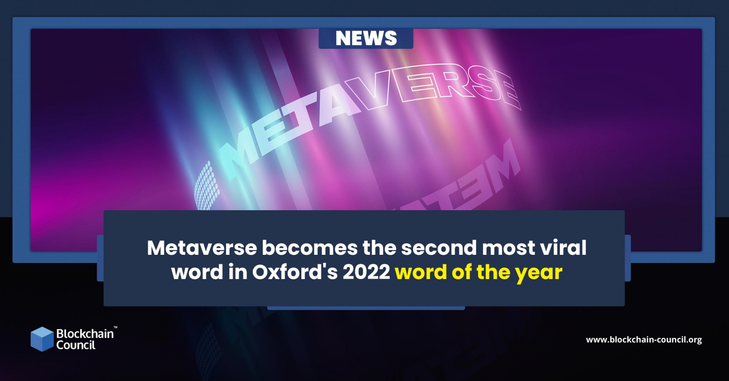 Metaverse the second most viral word in Oxford's 2022 word of