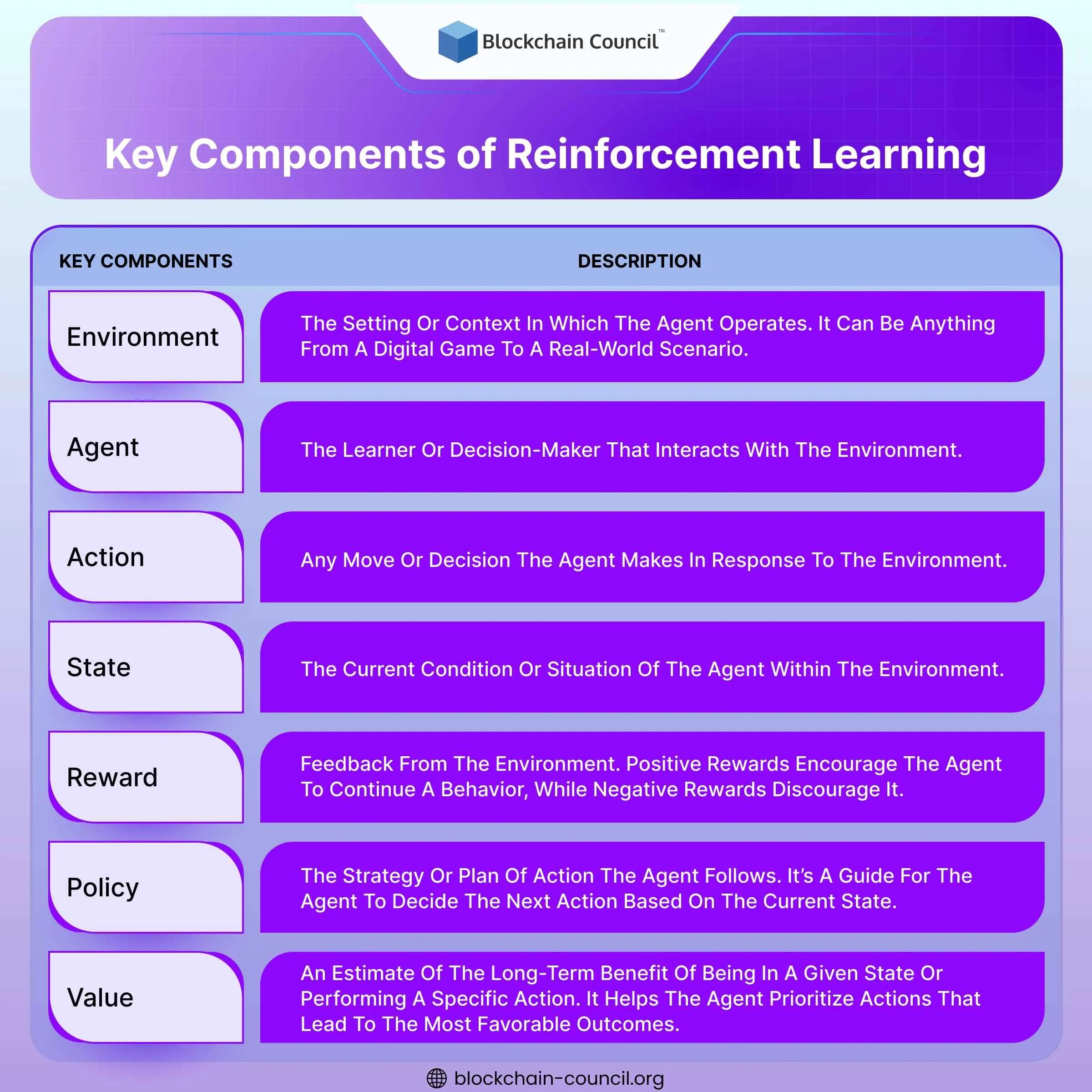 Components of Reinforcement Learning