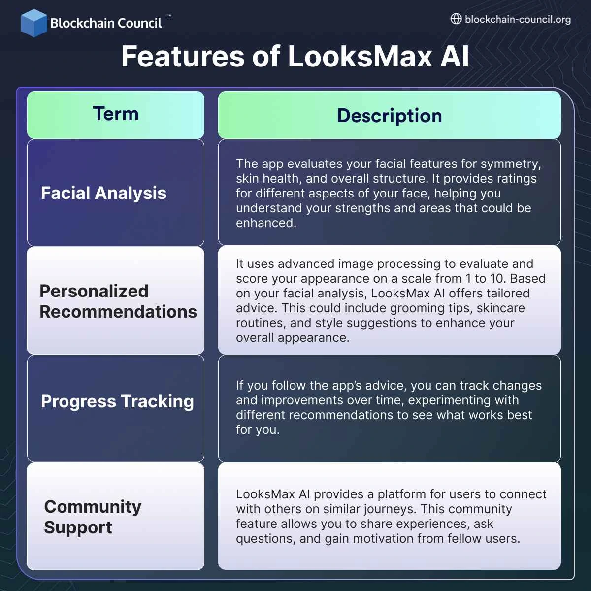 Features of LooksMax AI